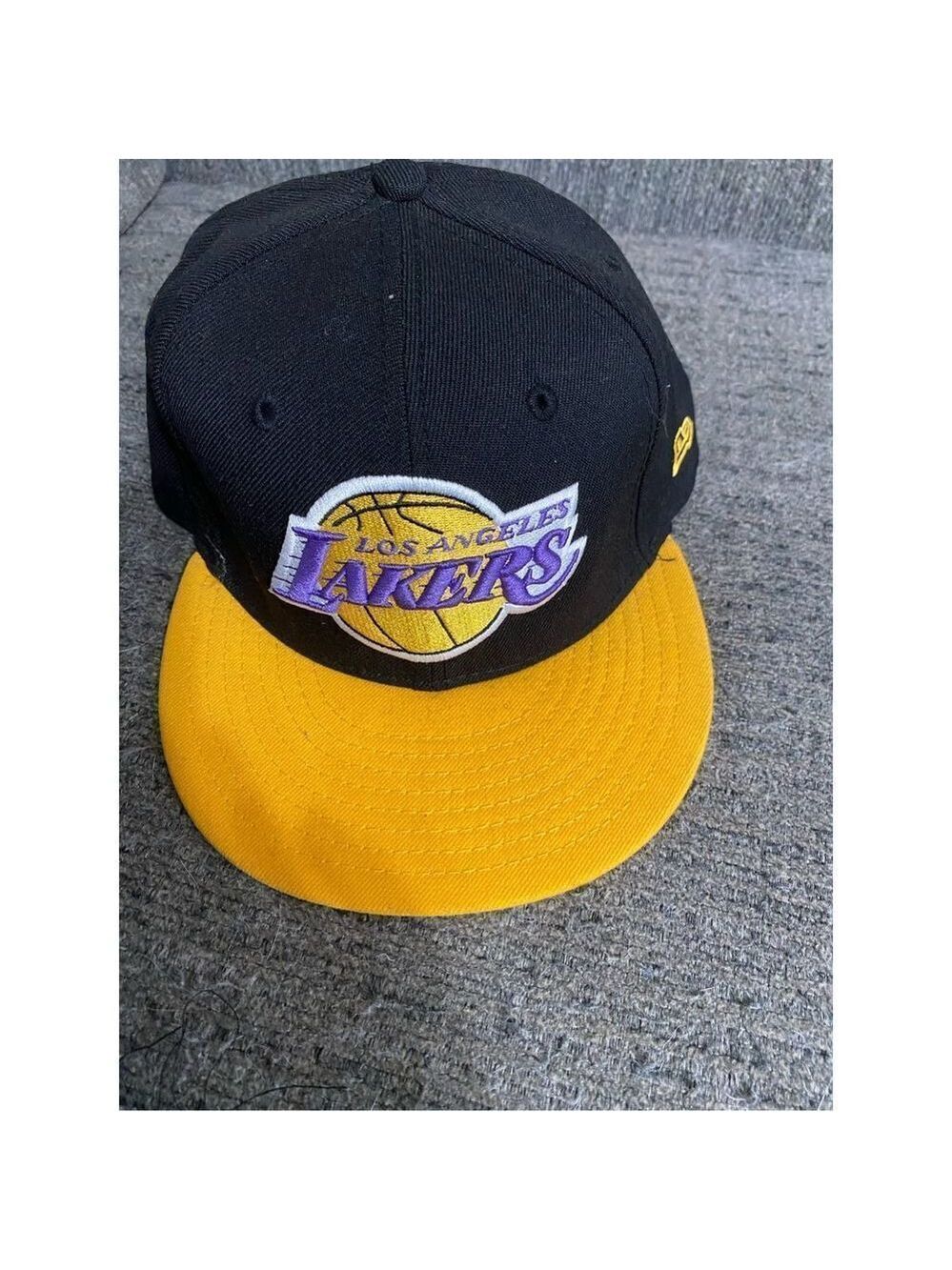 Los Angeles Lakers Fitted Cap Hat New Era 59Fifty Hardwood Classics Size 7 1/2